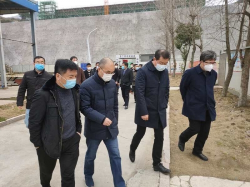 【领导关怀】发挥优势  共克时艰——市城投集团检查组一行对尊龙凯时人生就是博z6com集团天子岭分类减量EPC项目复工情况检查指导